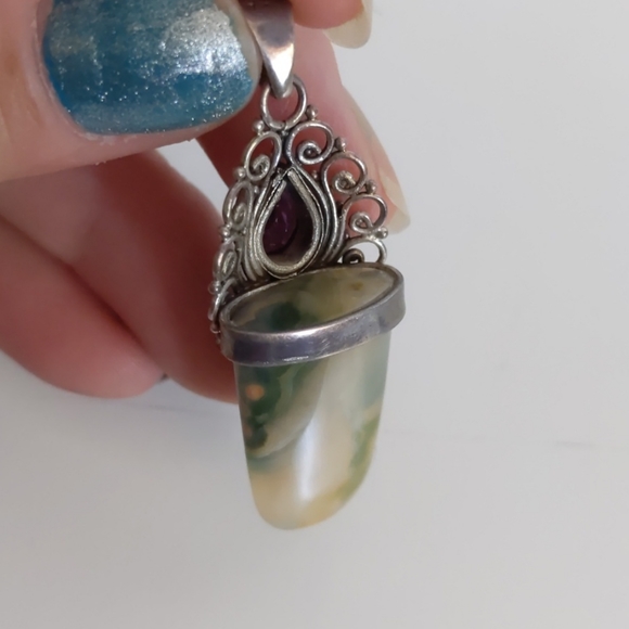 Precious stone pendant - Picture 3 of 3